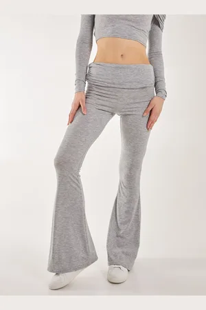 Pink Vanilla Fold Over Waist Lounge Flares - L