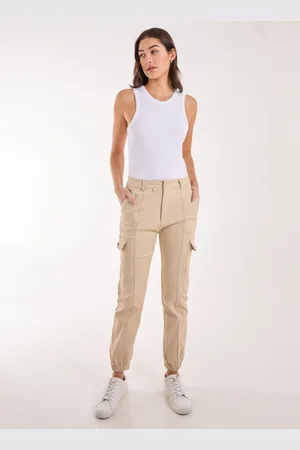 Pink Vanilla Utility Stretch Cargo Trousers - 16
