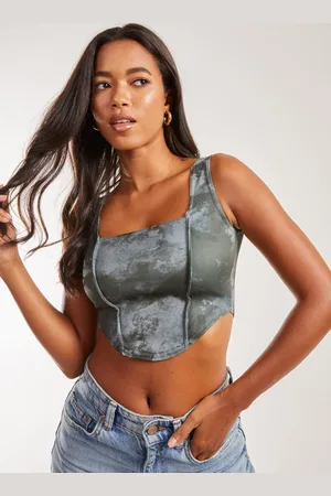 Pink Vanilla Watermark Corset Vest Top - L
