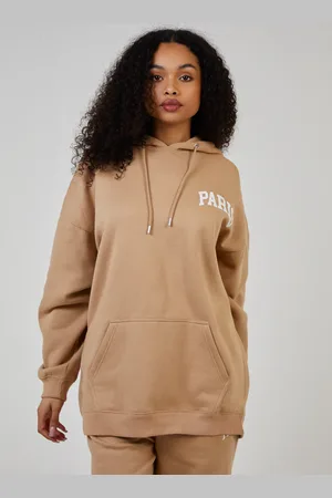 Pink Vanilla Paris Slogan Hoodie - M