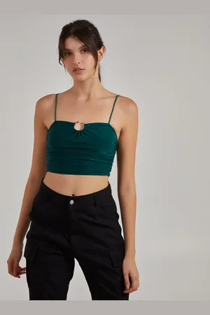 Pink Vanilla Gathered Ring Detail Slinky Cami Top - M