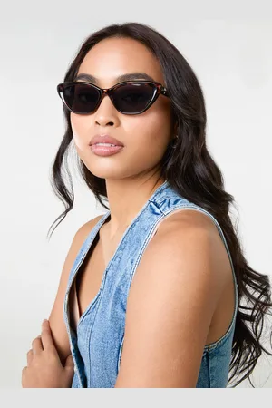 Pink Vanilla Pointed Side Frame Sunglasses - ONE