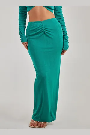 Pink Vanilla Shimmer Maxi Skirt - L