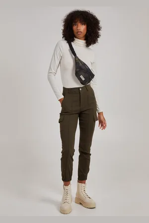 Pink Vanilla Utility Stretch Cargo Trousers - 10