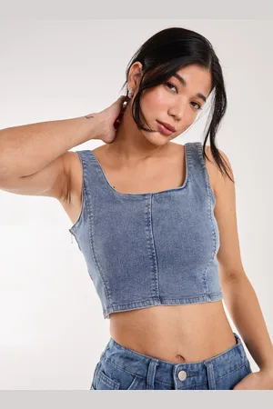 Pink Vanilla Cropped Corset Top - M