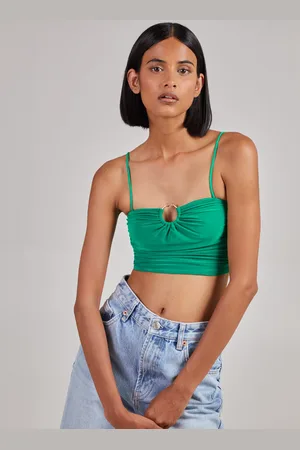 Pink Vanilla Gathered Ring Detail Slinky Cami Top - L