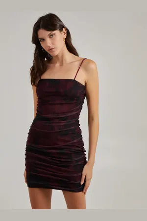 Pink Vanilla Smudge Print Strappy Dress - 10