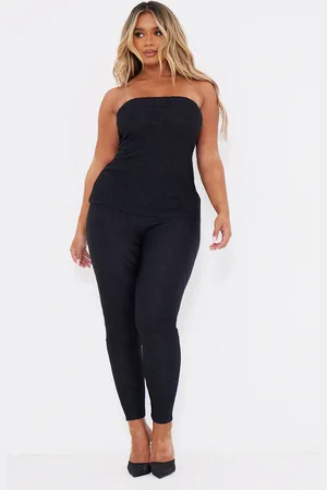 PRETTYLITTLETHING Shape Textured High Waisted Leggings