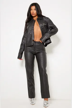 PRETTYLITTLETHING Leather Trousers & Pants for Women on sale - Outlet