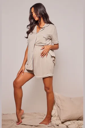 PRETTYLITTLETHING Maternity Mama Pyjama Shorts