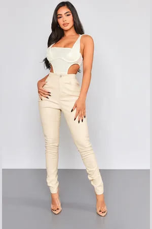 PRETTYLITTLETHING Petite Sequin Cut Out Bodysuit With Hood