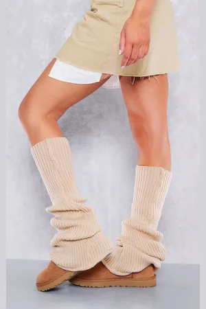 PRETTYLITTLETHING Ribbed Slouchy Leg Warmers