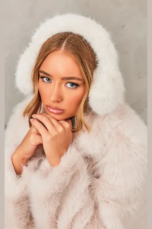 PRETTYLITTLETHING Cream Fluffy Ear Muffs
