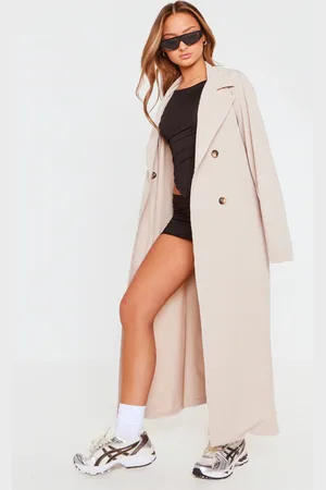 Prettylittlething Taupe Slogan Front Teddy Jacket