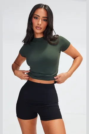 PRETTYLITTLETHING Petite Contour Sculpt Cap Sleeve Top