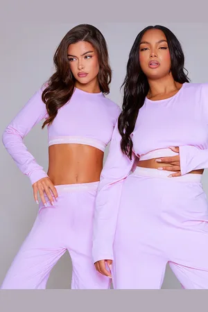 PRETTYLITTLETHING Tape Baby Long Sleeve PJ Top