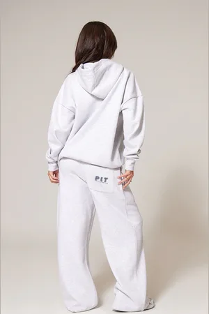 PRETTYLITTLETHING Printed Back Pocket Wide Leg Joggers