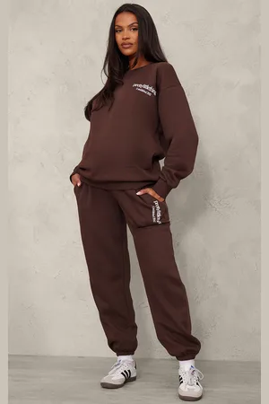 PRETTYLITTLETHING Maternity Printed Cuffed Joggers