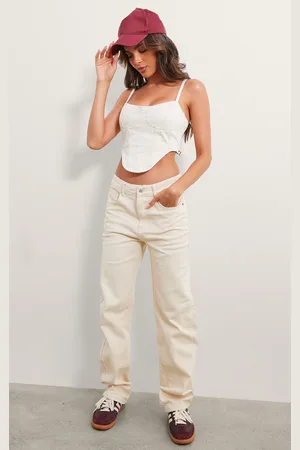PRETTYLITTLETHING High Waist Straight Leg Jeans