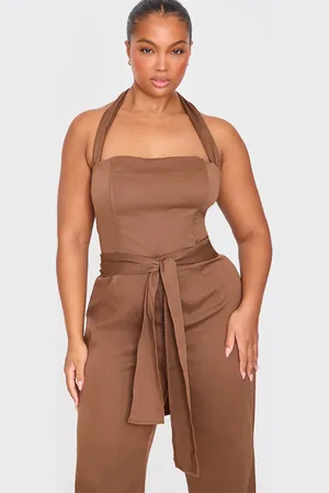 PRETTYLITTLETHING Plus Scarf Detail Corset