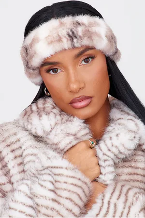 PRETTYLITTLETHING Faux Fur Soft Knot Headband