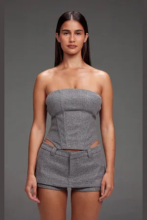 PRETTYLITTLETHING Wool Look Corset