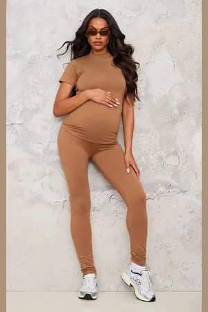 PRETTYLITTLETHING Maternity Over The Bump Leggings