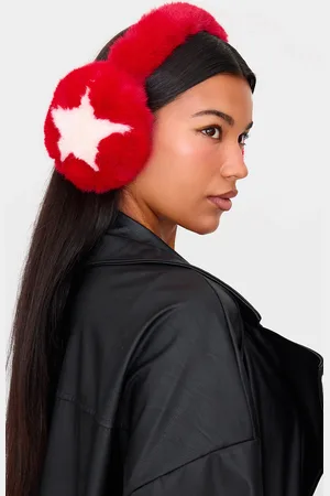 PRETTYLITTLETHING Faux Fur Star Ear Muffs