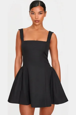PRETTYLITTLETHING Hip Pleated Shift Dress