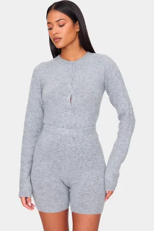 PRETTYLITTLETHING Tall Soft Knit Button Up Bodysuit