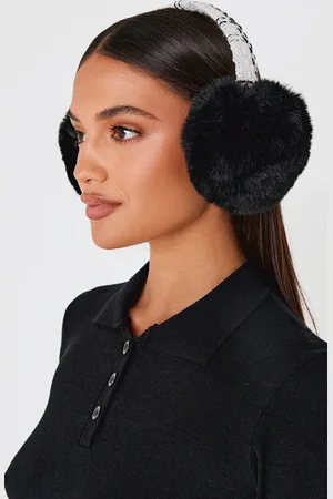 PRETTYLITTLETHING Boucle Faux Fur Ear Muffs