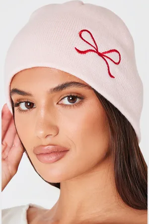 PRETTYLITTLETHING Bow Detail Beanie