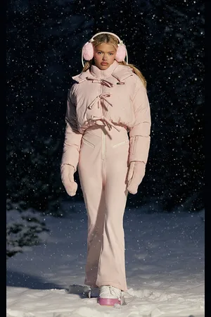 PRETTYLITTLETHING SKI Bow Oversized Cropped Detail Puffer Coat
