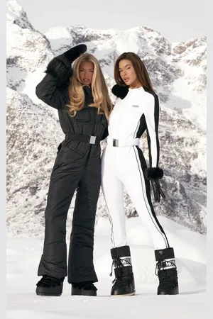 PRETTYLITTLETHING SKI Belted Contrast Sleeve Scuba Suit