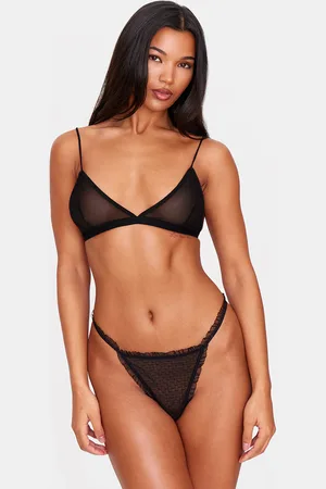 PRETTYLITTLETHING Mesh Pack of 2 Basic Triangle Bra