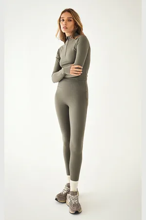 PRETTYLITTLETHING Olive Ultimate Sculpt High Waist Gym Leggings