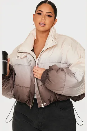 PRETTYLITTLETHING Plus Ombre Puffer