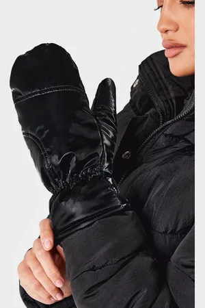 PRETTYLITTLETHING Shiny Nylon Mittens