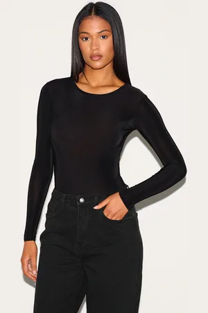 PRETTYLITTLETHING Tall Slinky Long Sleeve Bodysuit
