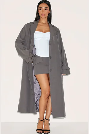 PRETTYLITTLETHING Petite Trench Coat