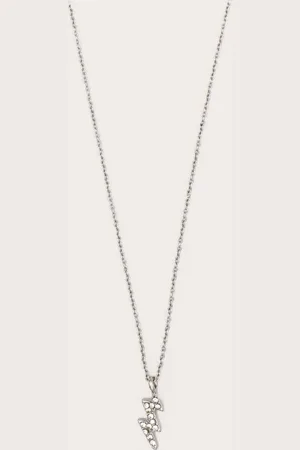 PRETTYLITTLETHING Silver Celestial Lightening Bolt Dainty Necklace