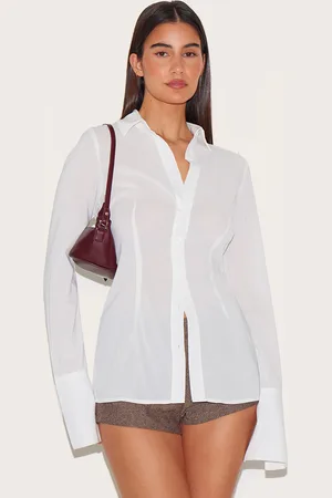PRETTYLITTLETHING Chiffon Fitted Shirt
