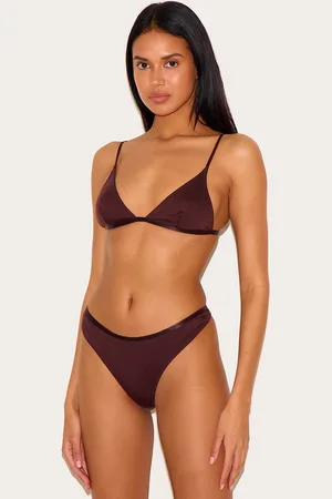 PRETTYLITTLETHING Jersey Triangle Basic Lingerie Set