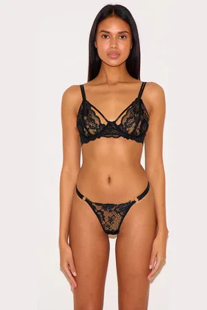 PRETTYLITTLETHING Eyelash Lace Thong