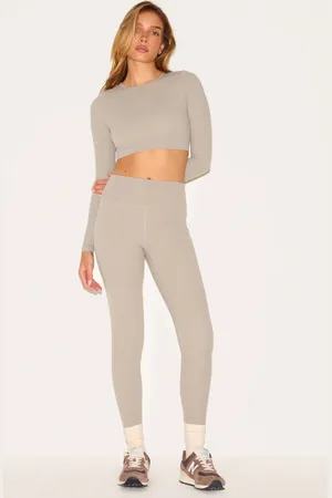 PRETTYLITTLETHING Taupe Sculpt High Waist Gym Legging