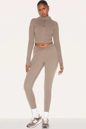 PRETTYLITTLETHING Sculpt Twist Front Gym Leggings