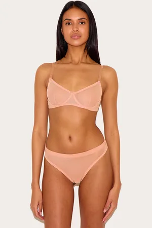 PRETTYLITTLETHING Nude Mesh Underwired Bra