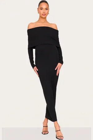 PRETTYLITTLETHING Cotton Super Oversized Bardot Maxi Dress