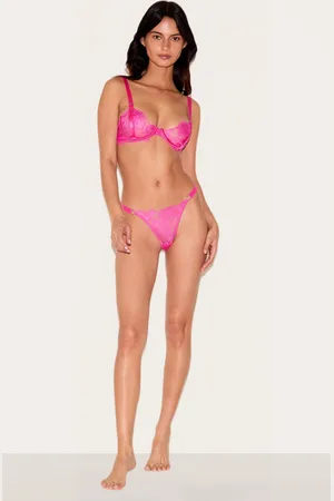 PRETTYLITTLETHING Eyelash Lace Thong