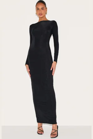 PRETTYLITTLETHING Double Layer Slinky Maxi Dress